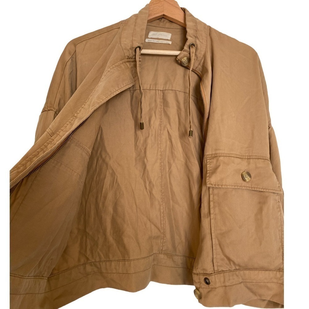 URBAN OUTFITTERS TAN COLORED ZIP FRONT JACKET XS - Picture 5 of 7